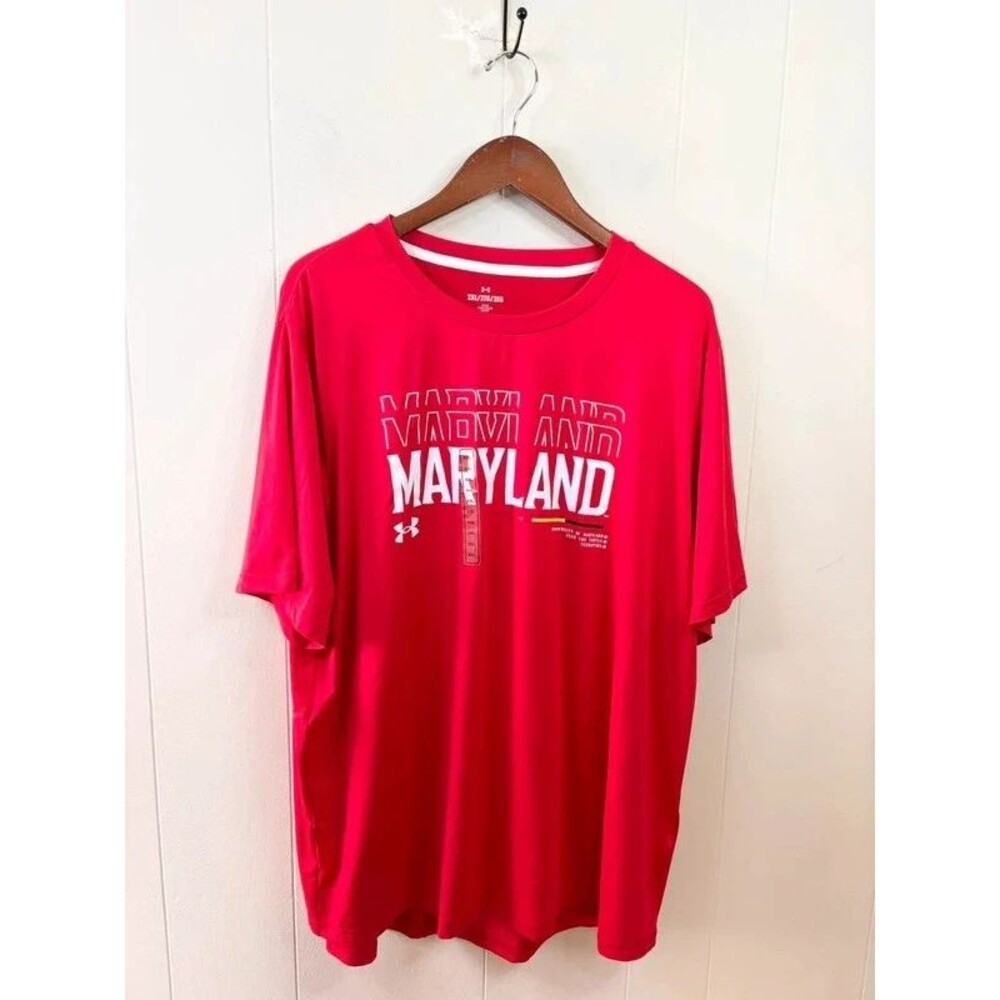 Under Armour Terrapins Sideline Knockout T-Shirt University of Maryland XXL new